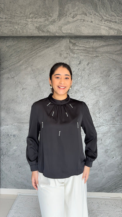 Satin Whisper Blouse