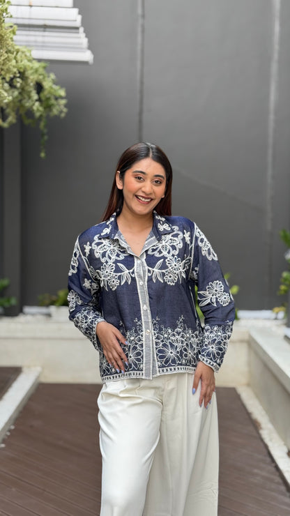 Bohemian Embroidery Shirt