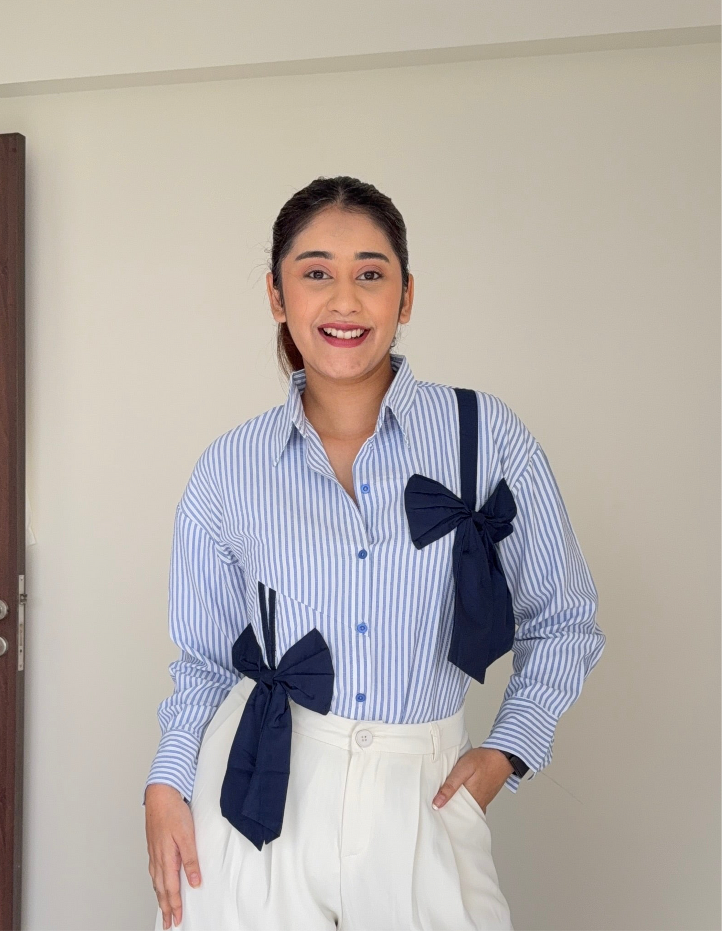 Bow Strips shirt