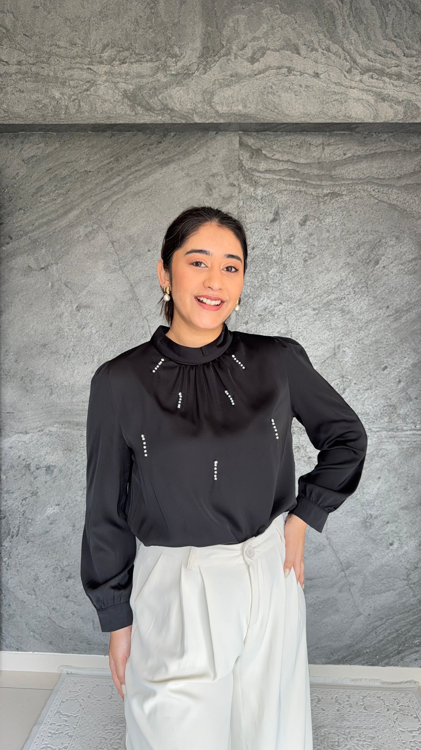 Satin Whisper Blouse