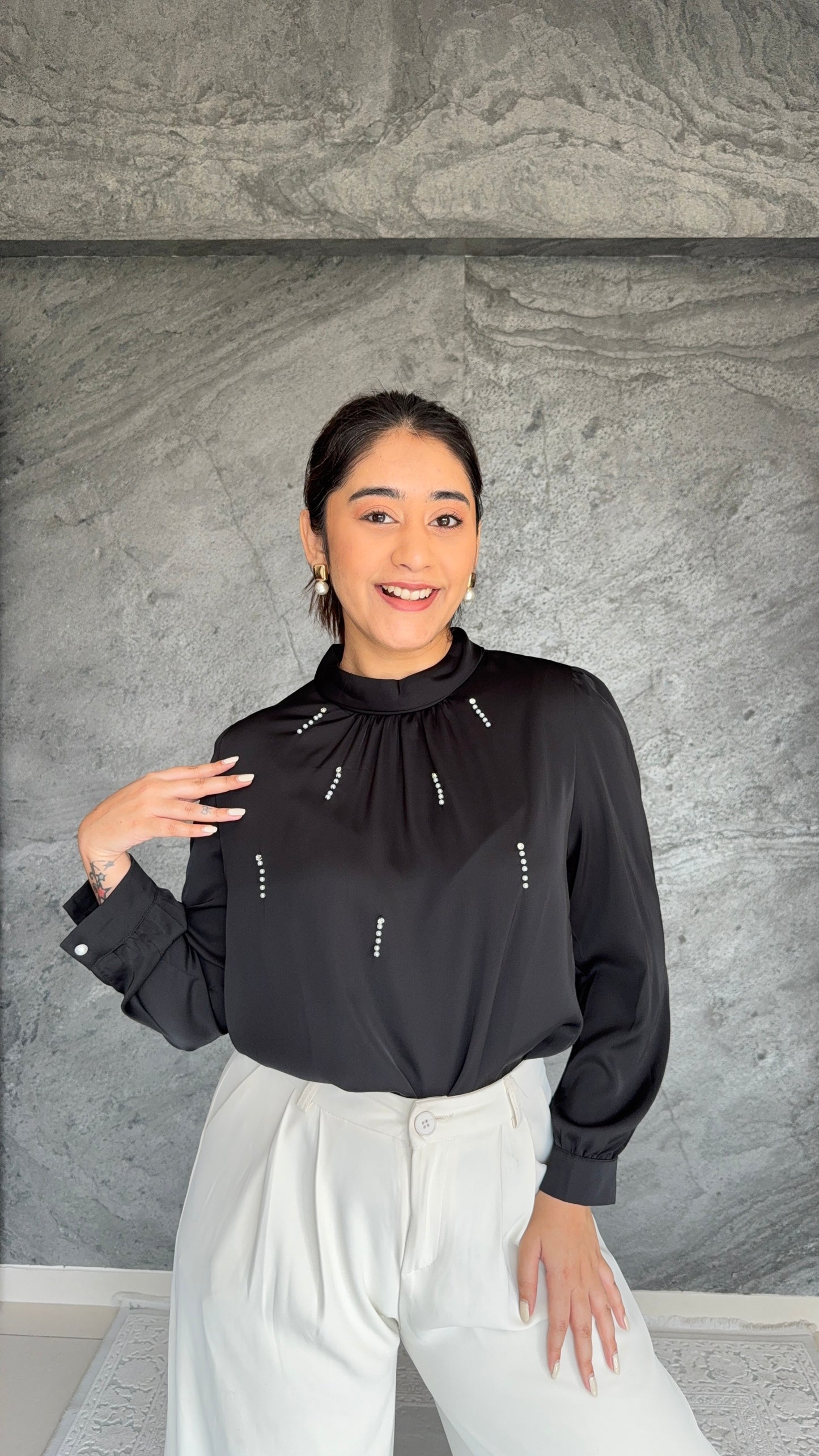 Satin Whisper Blouse