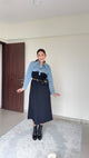 Denim Black Dress