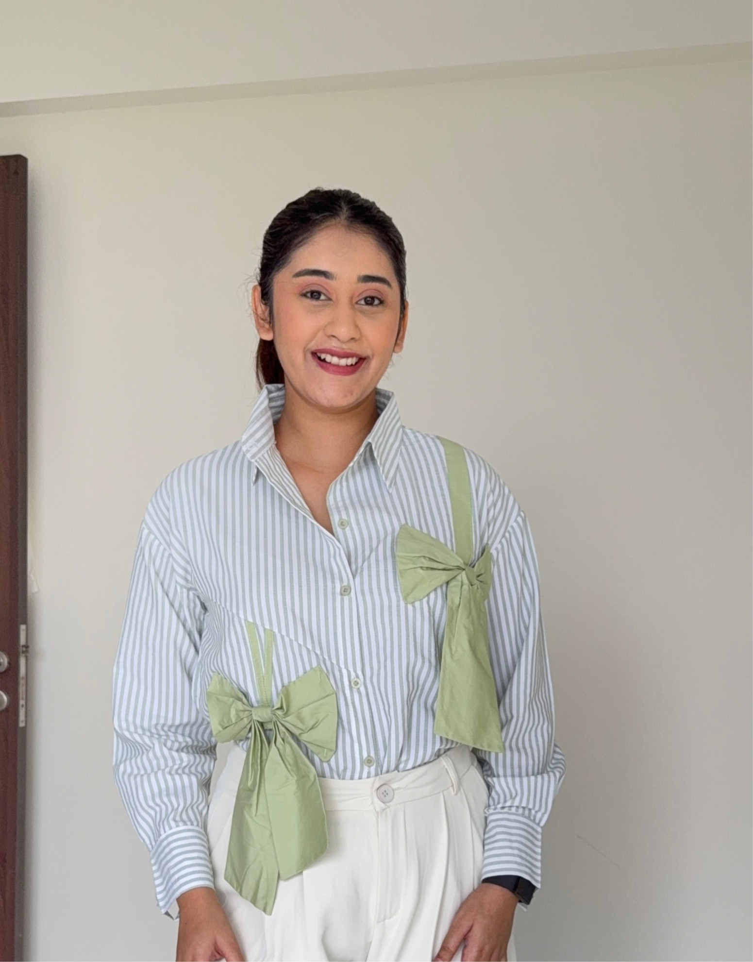 Bow Strips shirt