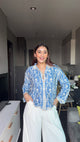 Crochet Floral Shirt