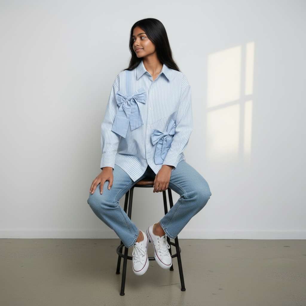 Bow Strips shirt