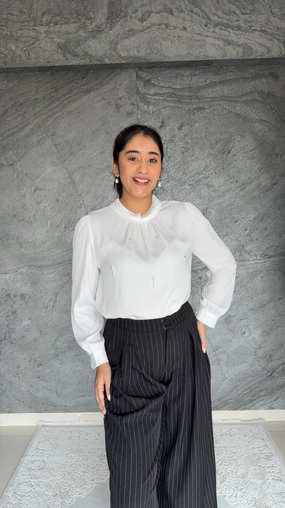 Satin Whisper Blouse