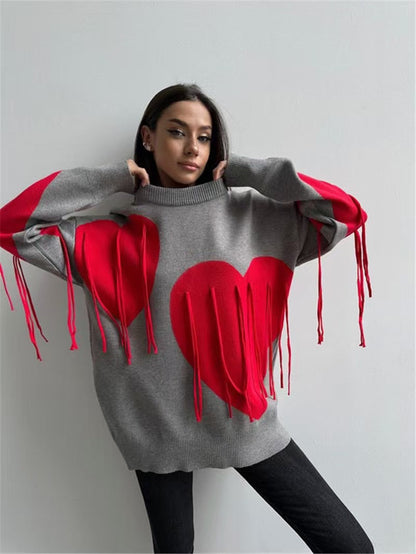 Korean Heart Sweater